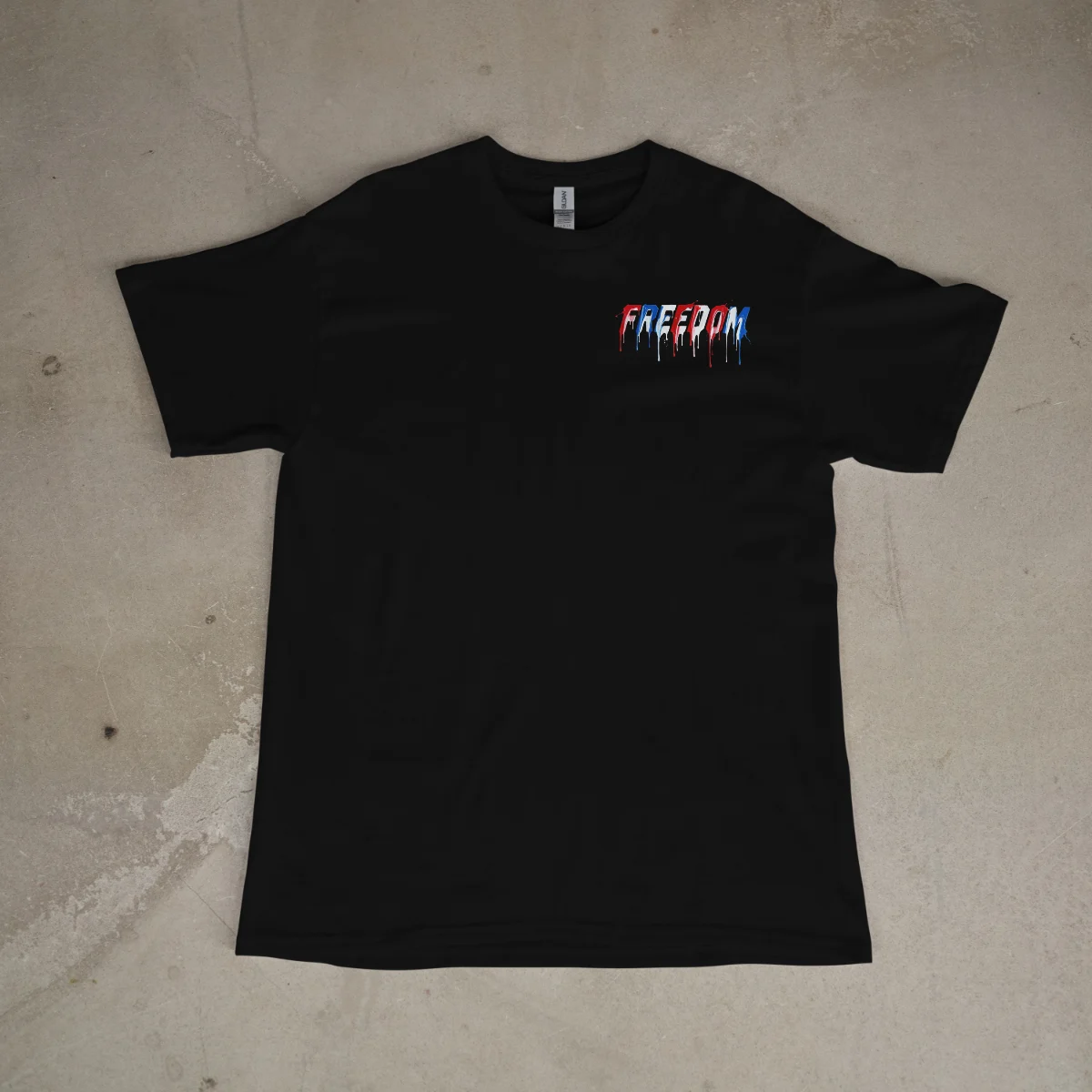 Hat Designs – Freedom Ink Drip Front Black