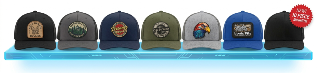 Dreamz Design Co Custom Caps Custom embroidered caps by Dreamz Design Co, stylish and high-quality headwear.