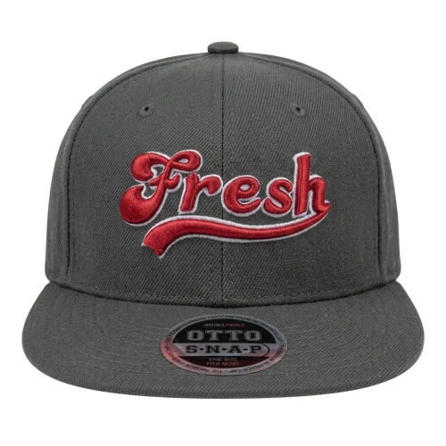 3D Embroidered “FRESH” Crimson Snapback Hat