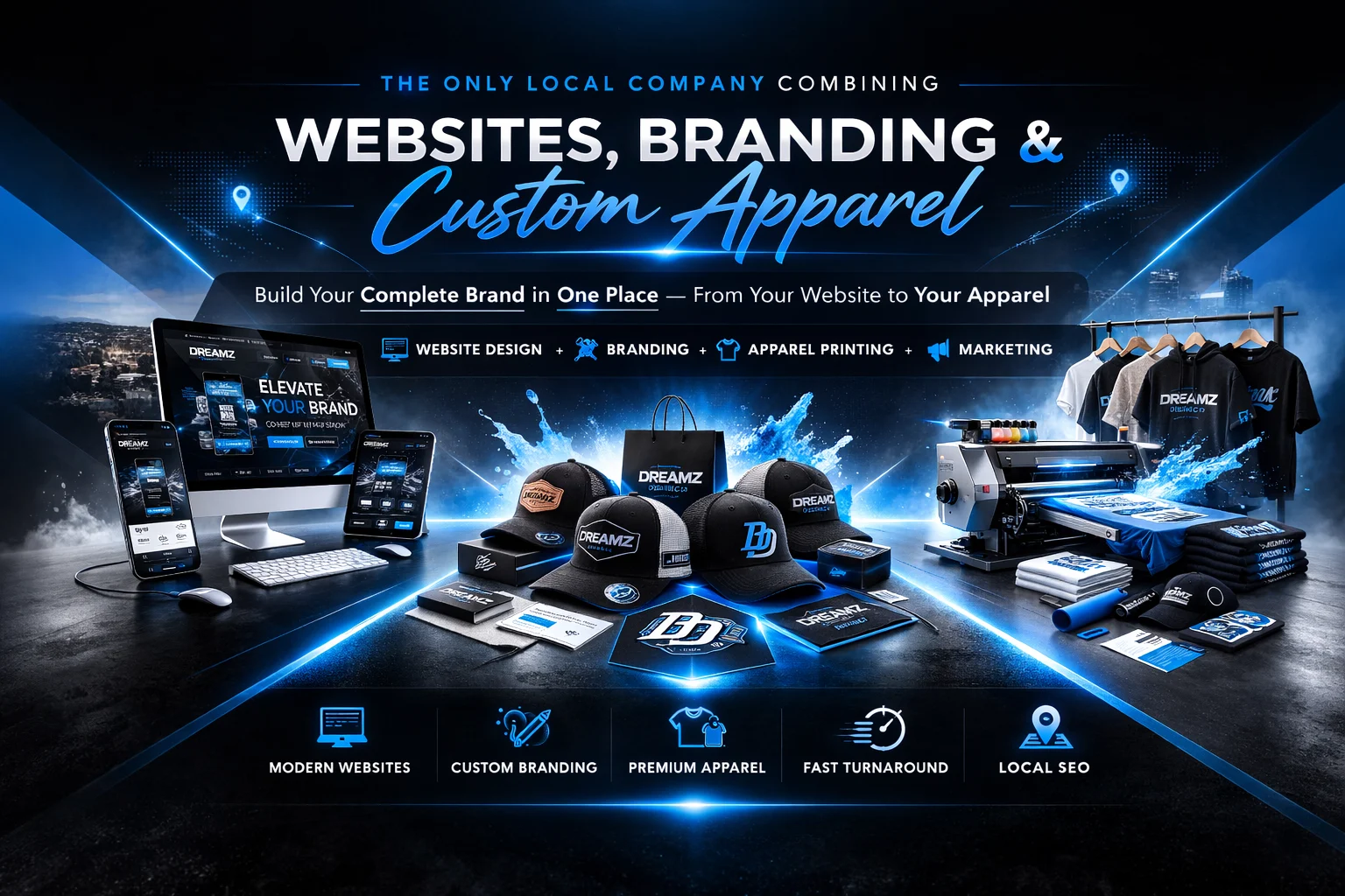 Custom branding and apparel solutions by Dreamz Design Co.