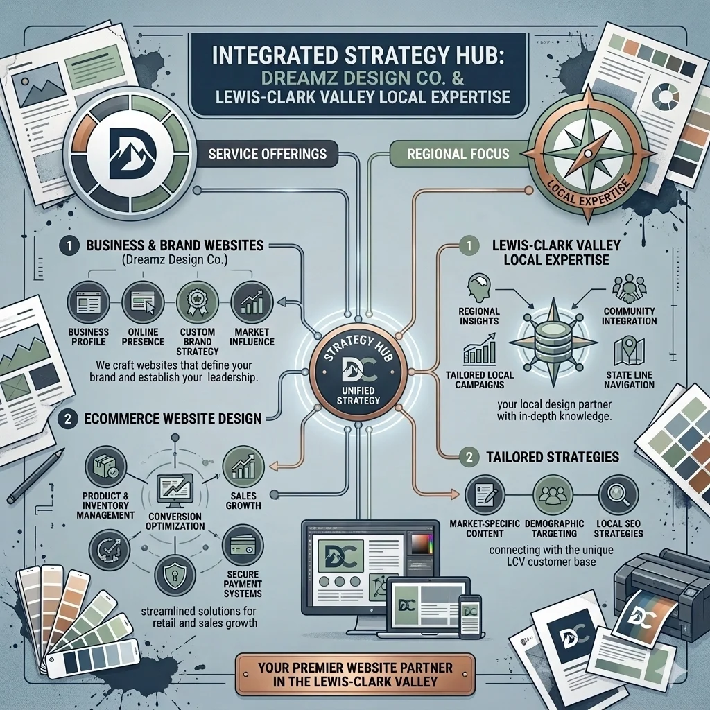 Dreamz Design Co – Strategic Web & Marketing Solutions Integrated Strategy Hub for Local & E-commerce Websites.