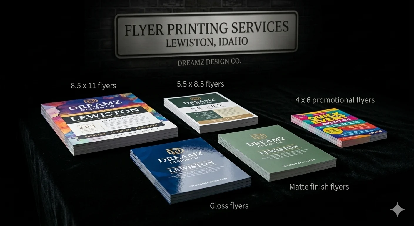 Flyer Printing Services Lewiston ID High-quality flyer printing services in Lewiston, Idaho for promotional and marketing needs.
