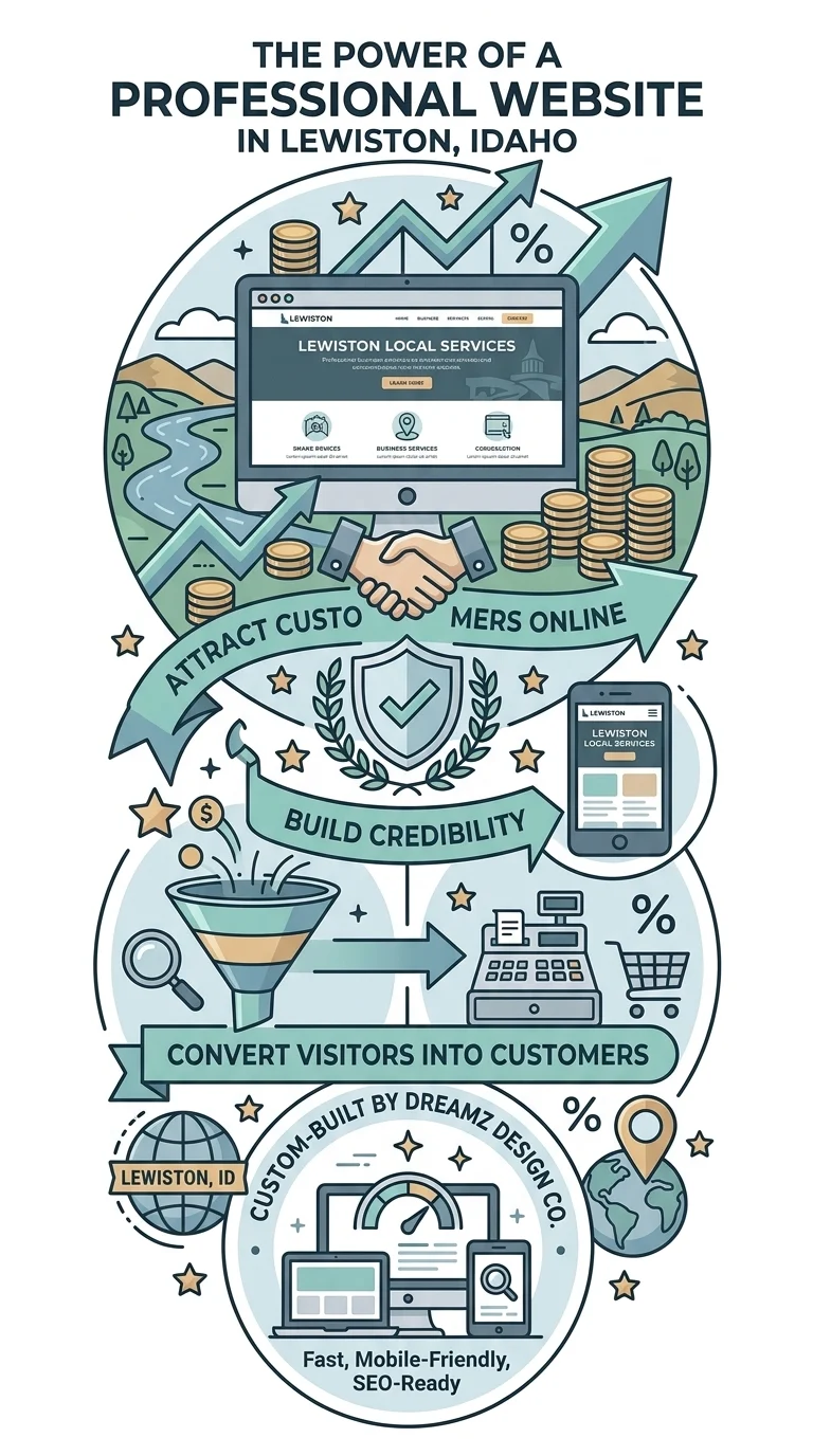 Dreamz Design Co: Web Design & SEO Professional website design and SEO services in Lewiston, Idaho. Enhance your online presence with e.